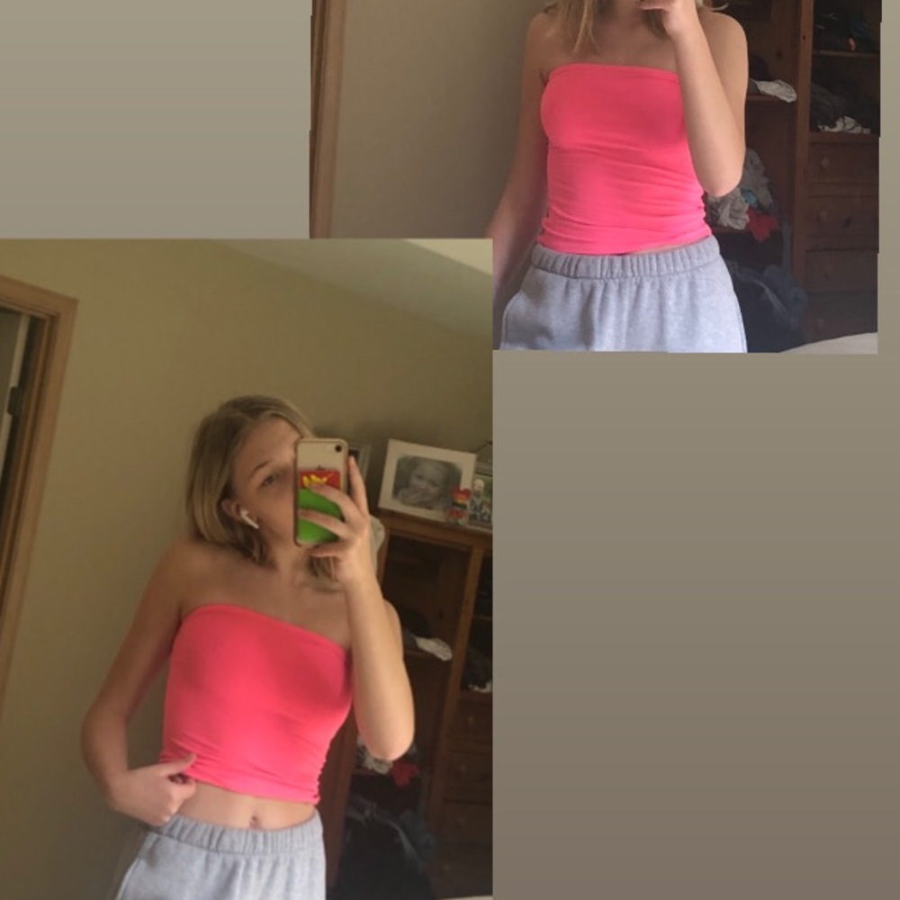 Pink tube top RUE21